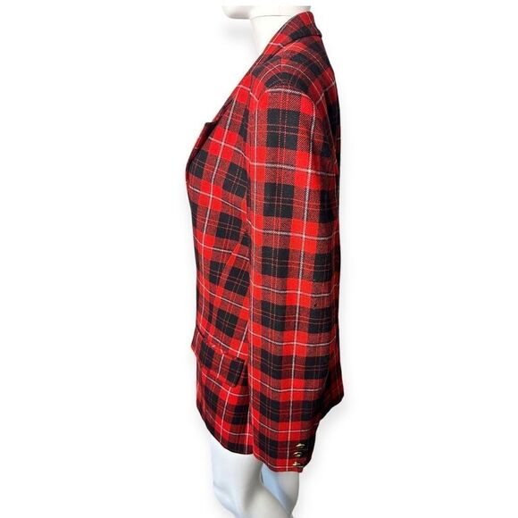 Vintage Pendleton Cunningham Plaid Blazer Women’s 16 Heritage Virgin Wool 90s - Picture 2 of 13